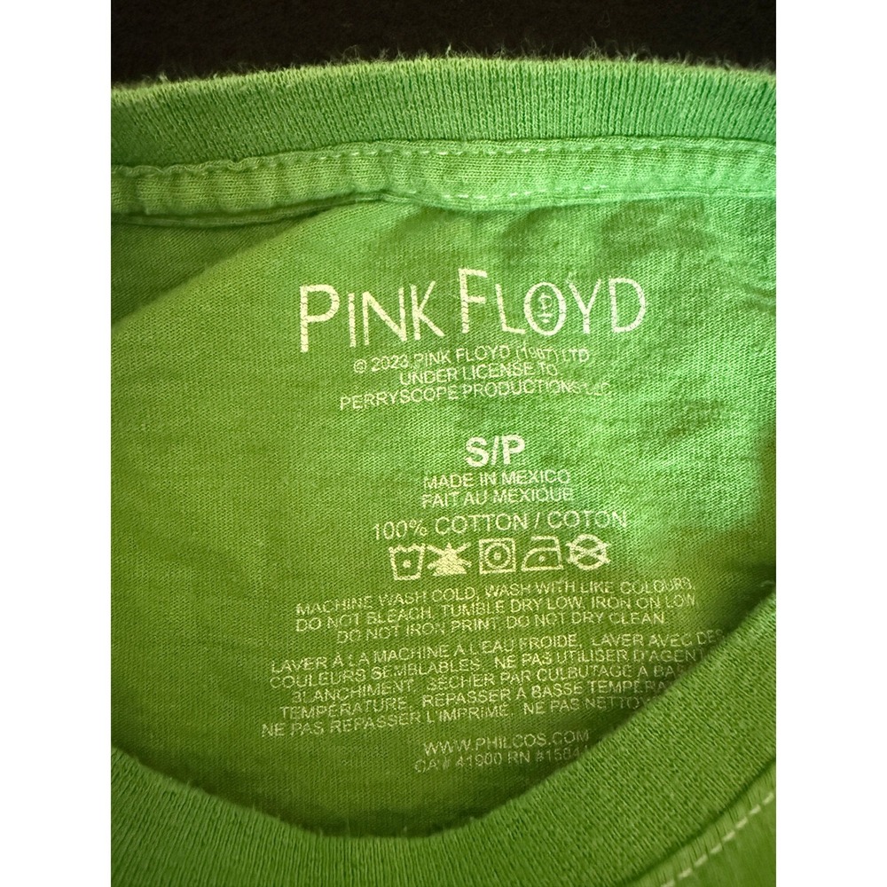 Pink Floyd Graphic T-Shirt Mens Small Green Excellent Psychedelic Marquee Club - Picture 5 of 6